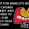 Win a catered home tailgate party from Marco’s Pizza….